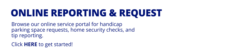 MPD reporting button - OPEN GOV PORTAL LINK